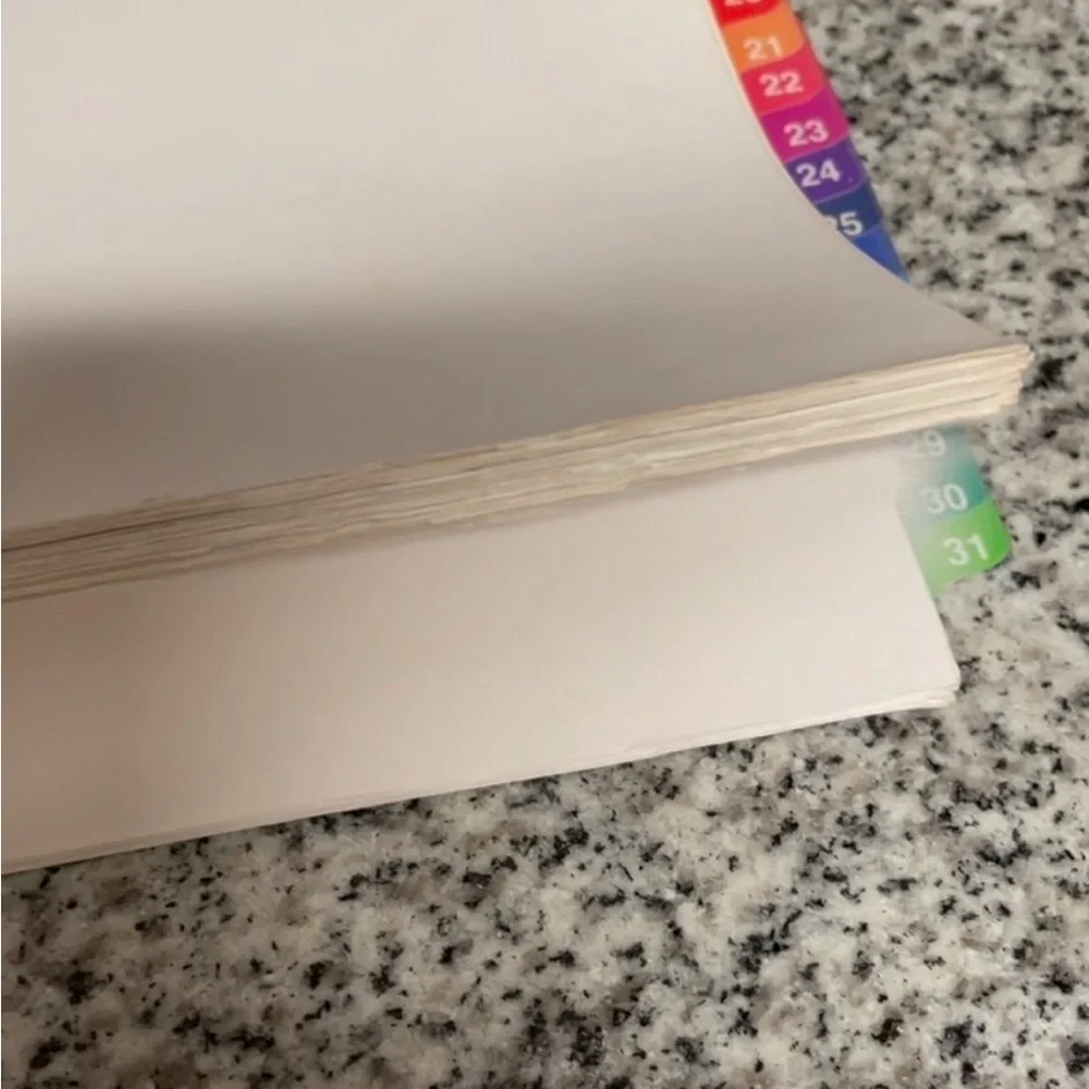 EUC “31-tab Dividers” Multicolor Tabs, 1 Set for 3 Ring Binders